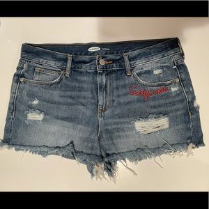 Old Navy Boyfriend Jean Shorts, Size 8